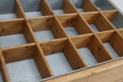 Pamono Vintage Dutch Pine Haberdashery Shop Cabinet with Glass Fronts Clearance