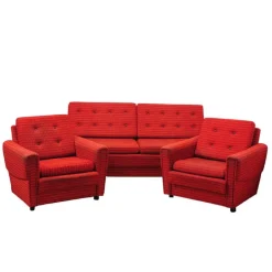Pamono Vintage Eastern Bloc Living Room Set, Formerr Czechoslovakia, 1970s, Set of 3 Best