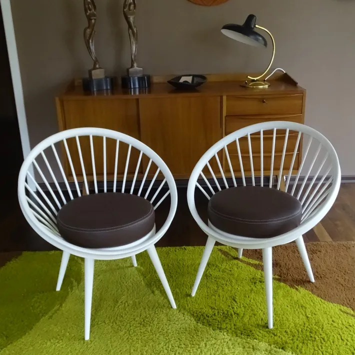 Pamono Vintage Ellipse Armchairs from Swedese, Set of 2