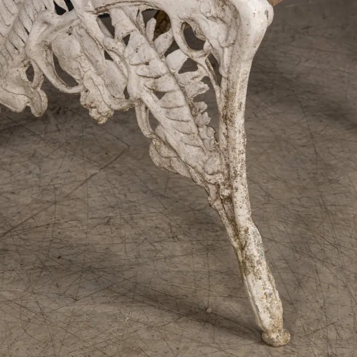 Pamono Vintage English Cast Aluminium and Teak Garden Suite, 1960, Set of 3 Clearance