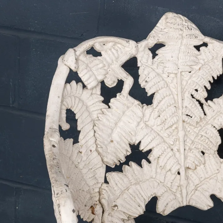 Pamono Vintage English Cast Aluminium and Teak Garden Suite, 1960, Set of 3 Clearance