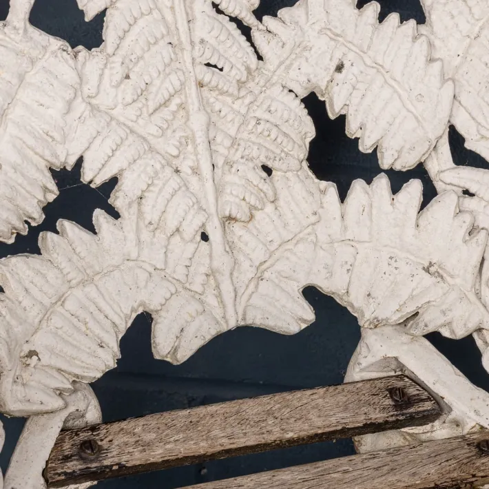 Pamono Vintage English Cast Aluminium and Teak Garden Suite, 1960, Set of 3 Clearance