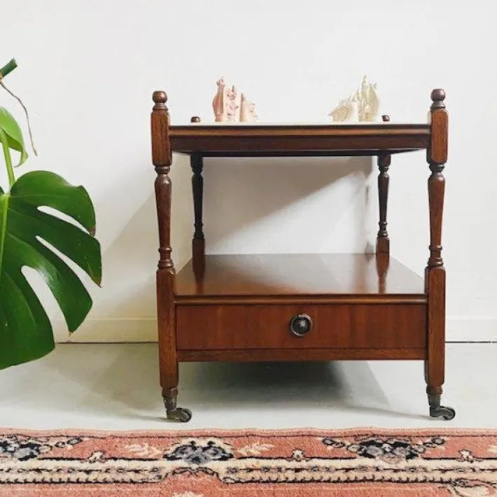 Pamono Vintage English Country Style Game Table Hot