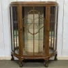 Pamono Vintage English Display Cabinet in Walnut, 1950s New