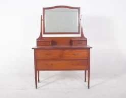 Pamono Vintage English Dressing Table with Mirror, 1920s Best