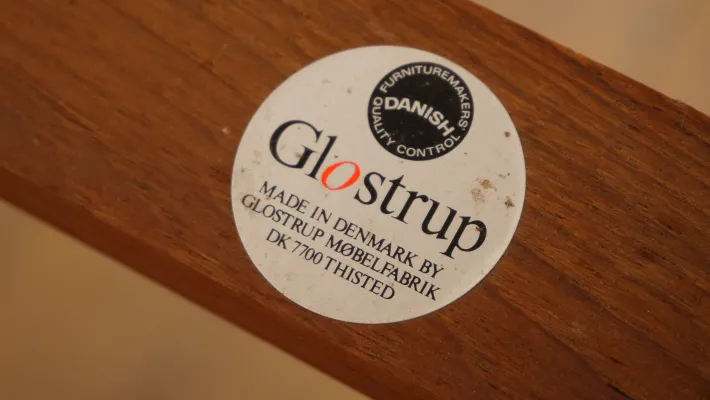 Pamono Vintage Extendable Dining Table in Teak from Glostrup Moblerfabrik Sale