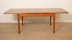Pamono Vintage Extendable Dining Table in Teak from Glostrup Moblerfabrik Sale