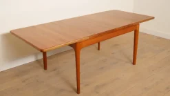 Pamono Vintage Extendable Dining Table in Teak from Glostrup Moblerfabrik Sale