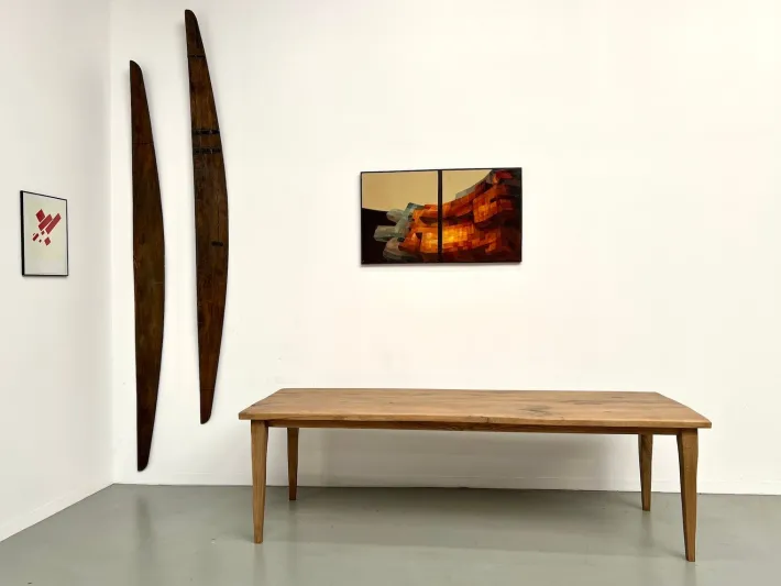 Pamono Vintage Farmhouse Table in Oak, 1950s Best