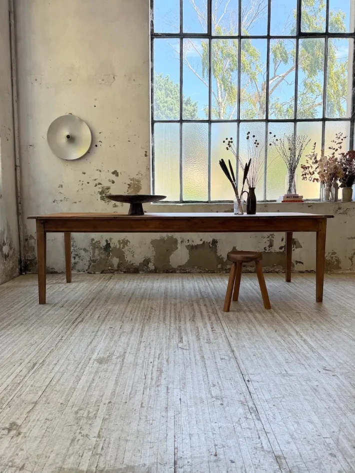Pamono Vintage Farmhouse Table in Pine and Oak, 1950s