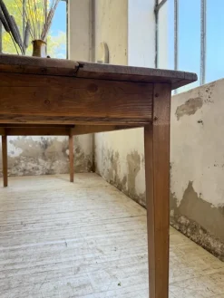 Pamono Vintage Farmhouse Table in Pine and Oak, 1950s