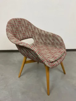 Pamono Vintage Fiberglass Armchairs attributed to Miroslav Navrátil, 1960s, Set of 2 New