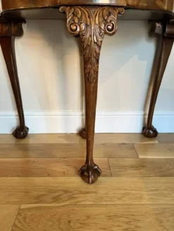 Pamono Vintage Figured Walnut Card Table, 1920 Best