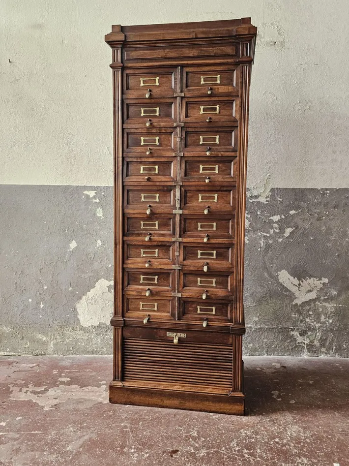 Pamono Vintage Filing Cabinet, 1920s Best