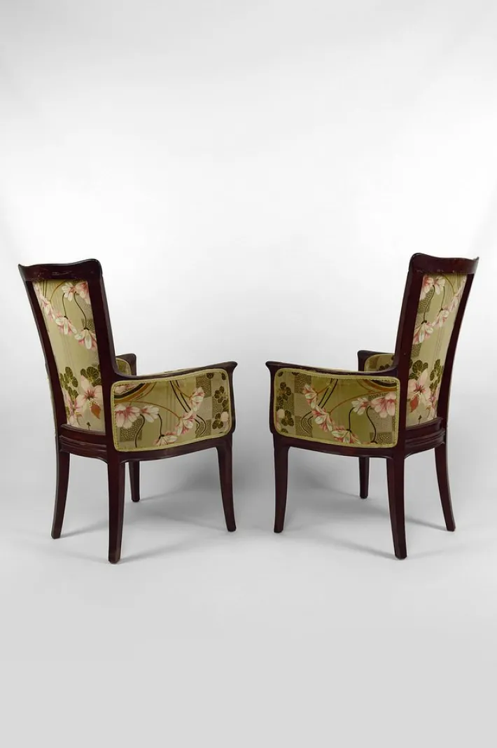 Pamono Vintage French Art Nouveau Salon Set by Eugéne Gaillard, 1900, Set of 3 Hot