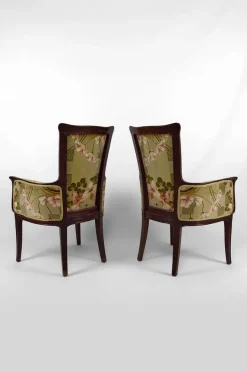 Pamono Vintage French Art Nouveau Salon Set by Eugéne Gaillard, 1900, Set of 3 Hot