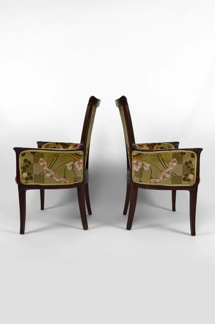 Pamono Vintage French Art Nouveau Salon Set by Eugéne Gaillard, 1900, Set of 3 Hot