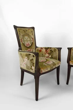 Pamono Vintage French Art Nouveau Salon Set by Eugéne Gaillard, 1900, Set of 3 Hot