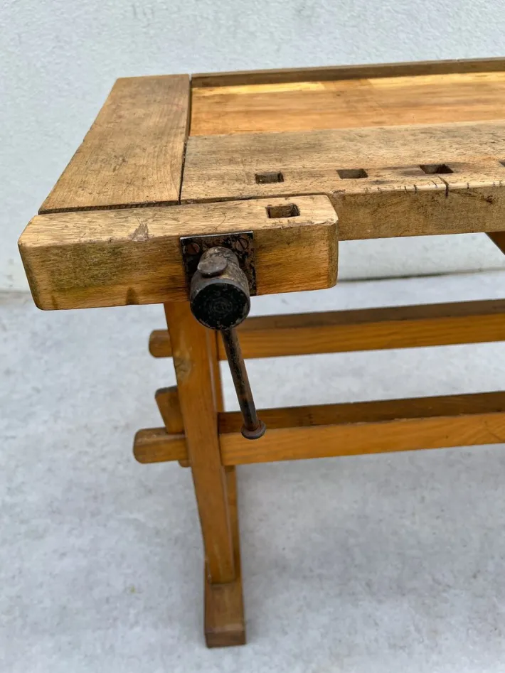 Pamono Vintage French Children's Carpenter Workbench, 1950s Clearance