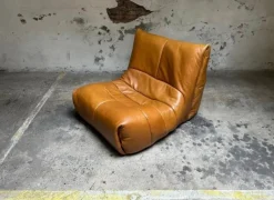 Pamono Vintage French Cognac Leather Lounge Chair from Roche Bobois, 1970s Best