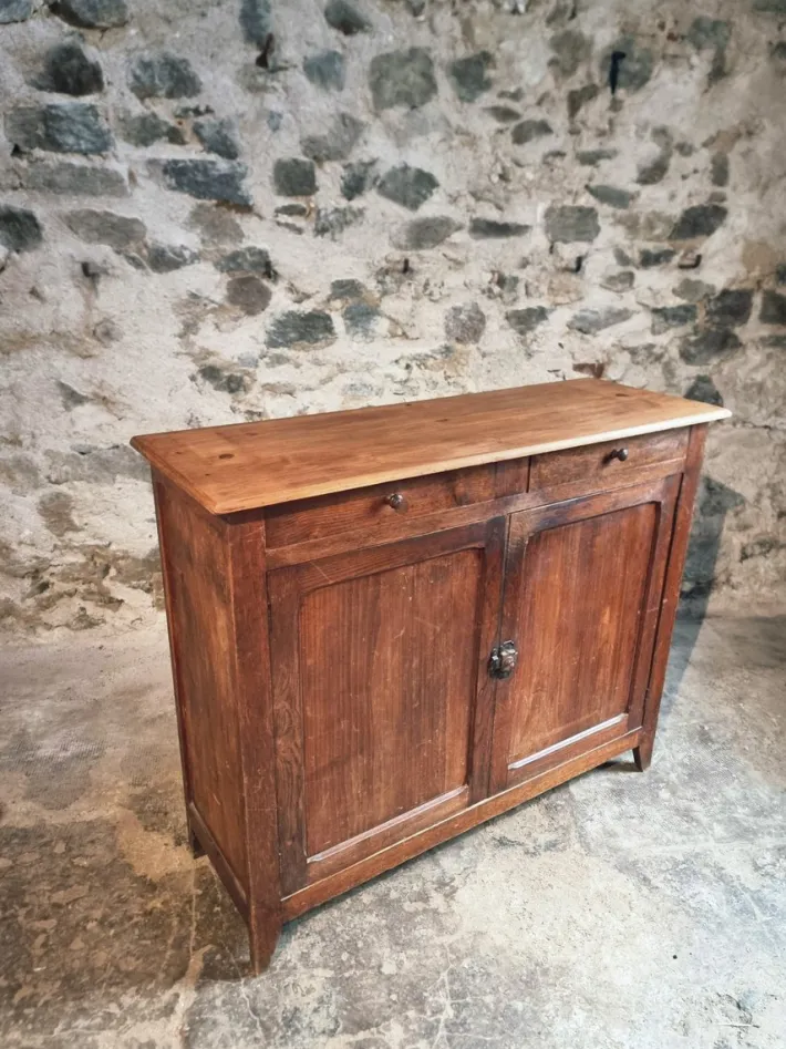 Pamono Vintage French Oak and Poplar Buffet, 1920s Hot