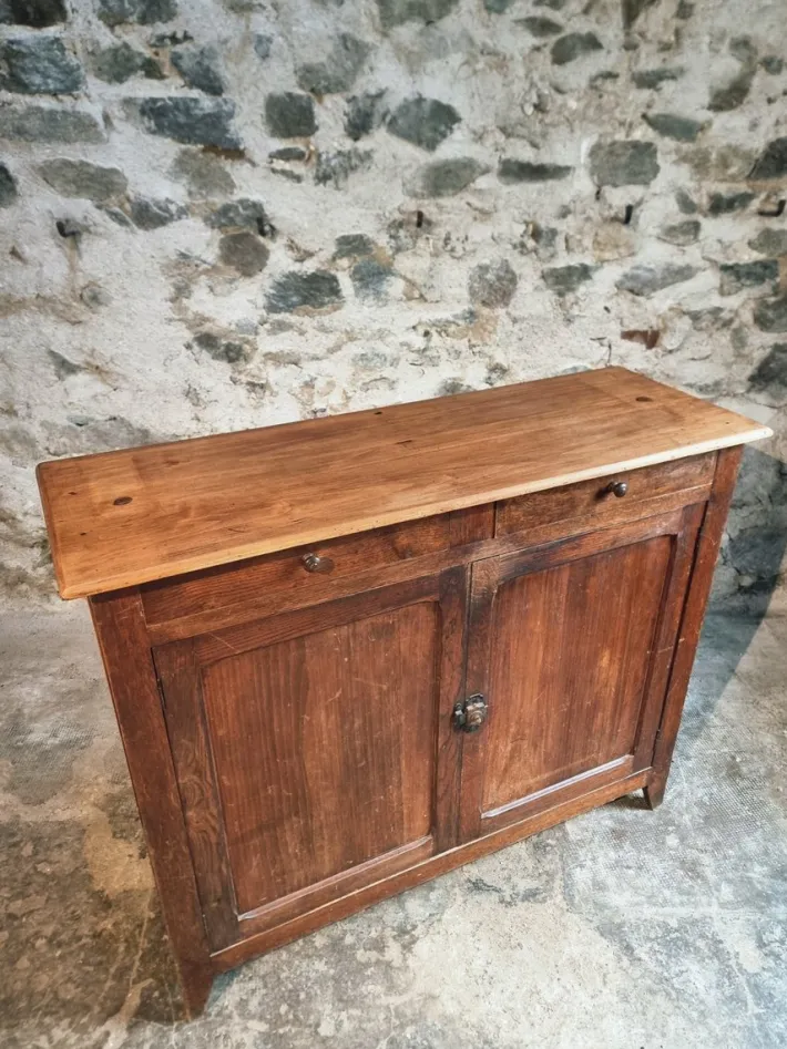 Pamono Vintage French Oak and Poplar Buffet, 1920s Hot