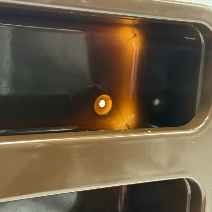 Pamono Vintage French Plastra Wall Shelves in Brown Plastic by Jean-Lin Viaud for Prisunic, 1970s