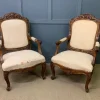 Pamono Vintage French Walnut Chairs, 1880, Set of 2 New