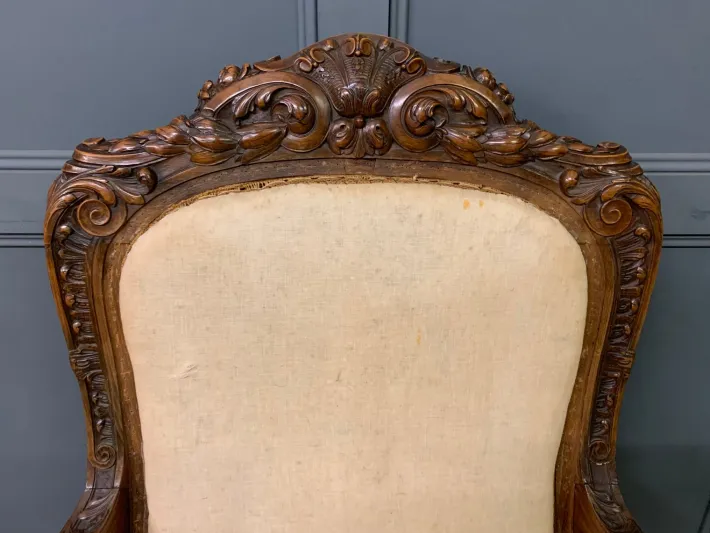 Pamono Vintage French Walnut Chairs, 1880, Set of 2 New