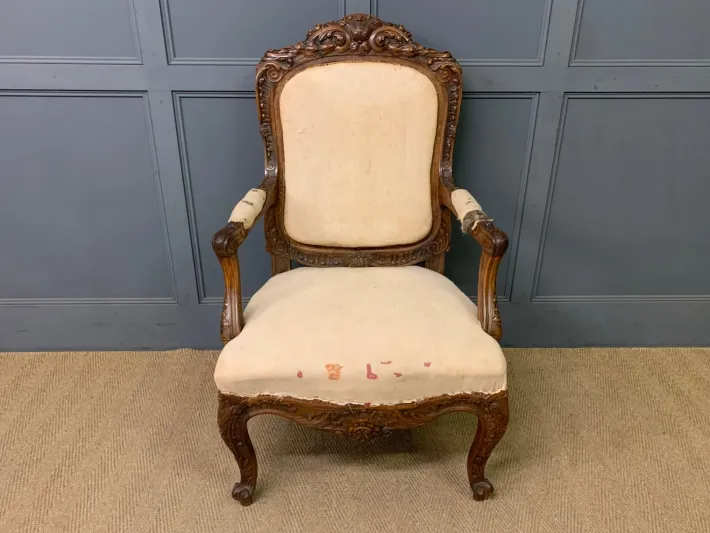 Pamono Vintage French Walnut Chairs, 1880, Set of 2 New