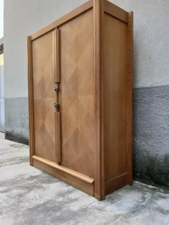 Pamono Vintage French Wardrobe by Guillerme Et Chambron, 1950s Sale