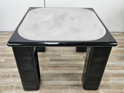 Pamono Vintage Game Table in Grey Fabric attributed to Pierluigi Molinari for Pozzi Milano, 1970s Outlet
