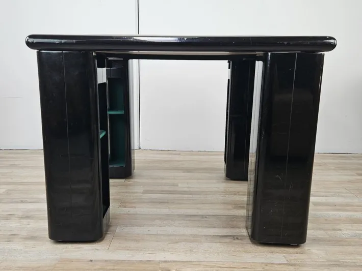 Pamono Vintage Game Table in Grey Fabric attributed to Pierluigi Molinari for Pozzi Milano, 1970s Outlet