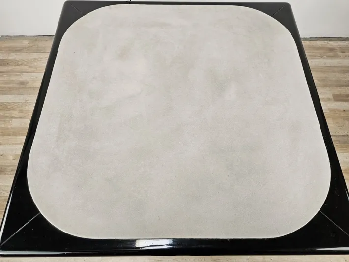 Pamono Vintage Game Table in Grey Fabric attributed to Pierluigi Molinari for Pozzi Milano, 1970s Outlet