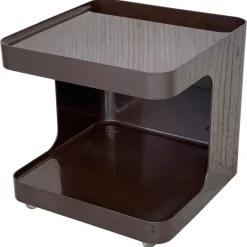 Pamono Vintage Game Table in Smoked Plastic with Wheels from Longato Outlet