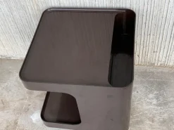 Pamono Vintage Game Table in Smoked Plastic with Wheels from Longato Outlet