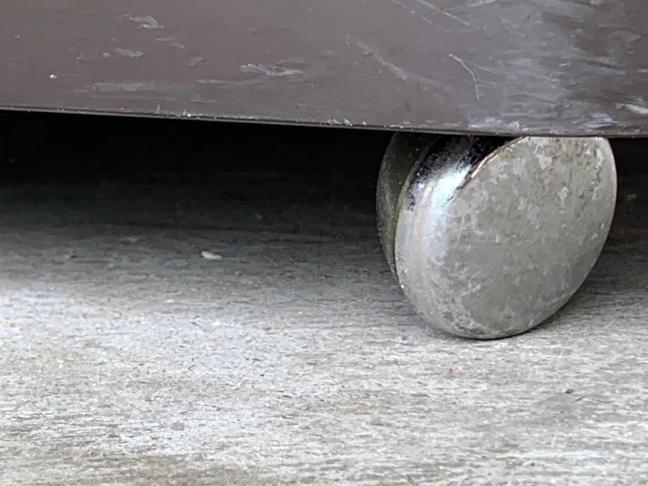 Pamono Vintage Game Table in Smoked Plastic with Wheels from Longato Outlet