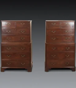 Pamono Vintage Geo II Chest on Chests, 1750, Set of 2 Clearance