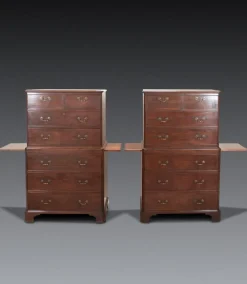 Pamono Vintage Geo II Chest on Chests, 1750, Set of 2 Clearance