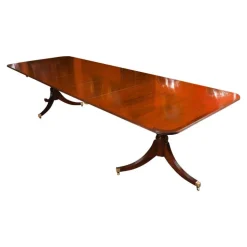 Pamono Vintage George III Style Pedestal Dining Table Hot