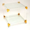Pamono Vintage Glass and Acrylic Coffee Table, 1970s Sale
