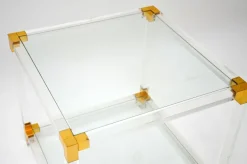 Pamono Vintage Glass and Acrylic Coffee Table, 1970s Sale