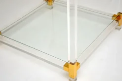 Pamono Vintage Glass and Acrylic Coffee Table, 1970s Sale