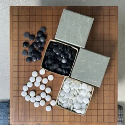 Pamono Vintage Go Game Board Goban Kaya, Japan, 1950s, Set of 3 Best