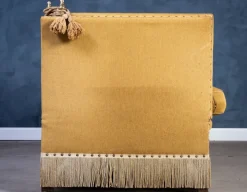 Pamono Vintage Green and Yellow Velvet Knole Sofa, 1950s Sale