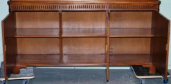 Pamono Vintage Hardwood Breakfront Display Bookcase from Bevan Funnell Online
