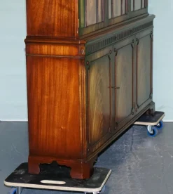 Pamono Vintage Hardwood Breakfront Display Bookcase from Bevan Funnell Online