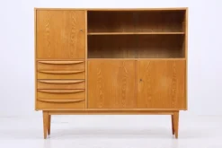 Pamono Vintage Highboard in Ash, 1960s New