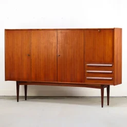Pamono Vintage Highboard in Teak, 1960s Best