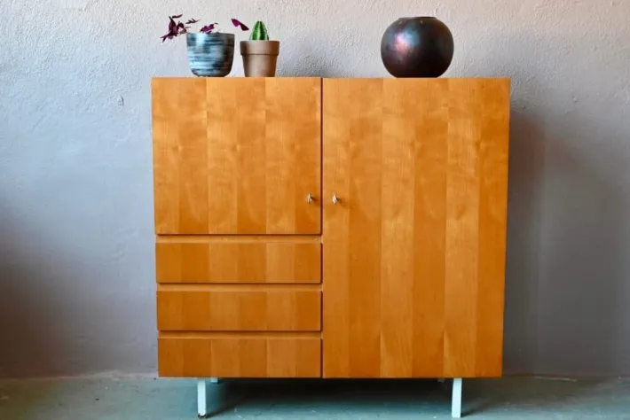 Pamono Vintage Highboard inn Wood, 1950s Sale